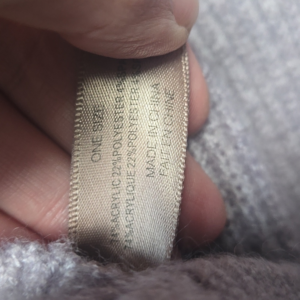 NWT Lavender Hooded Knit Cape One Size - Picture 5 of 8